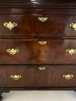 A George III walnut chest-on-chest