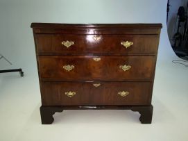 A George III walnut chest-on-chest