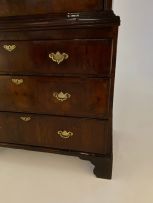 A George III walnut chest-on-chest