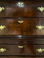 A George III walnut chest-on-chest