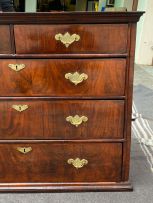 A George III walnut chest-on-chest