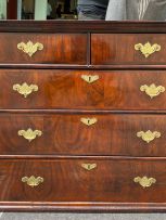 A George III walnut chest-on-chest