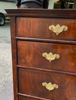 A George III walnut chest-on-chest