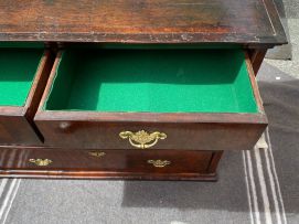 A George III walnut chest-on-chest