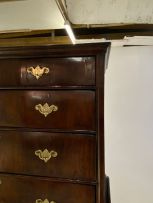 A George III walnut chest-on-chest