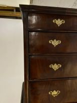 A George III walnut chest-on-chest