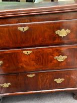 A George III walnut chest-on-chest