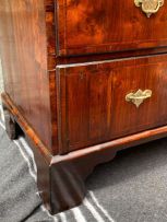 A George III walnut chest-on-chest