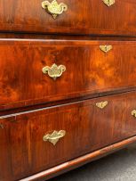 A George III walnut chest-on-chest