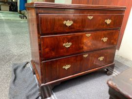 A George III walnut chest-on-chest