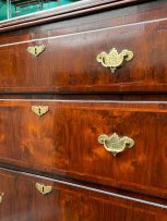 A George III walnut chest-on-chest