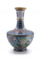 A Chinese cloisonné vase, 20th century
