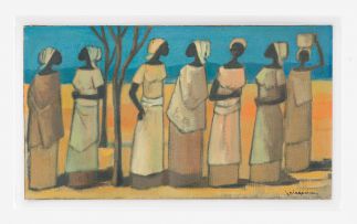 Jan Dingemans; Seven Women in a Landscape