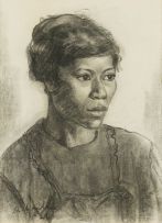 Maggie Laubser; Portrait of a Woman (Sophie)