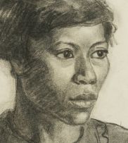 Maggie Laubser; Portrait of a Woman (Sophie)