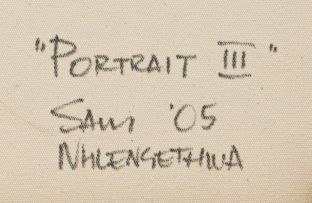 Sam Nhlengethwa; Portrait III