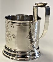 A Russian silver tea glass holder, Anatoly Apollonovich Artsybashev, Moscow, 1893