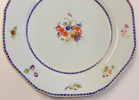 A Chinese Export famille-rose Armorial plate, Qing Dynasty, 1785-1791