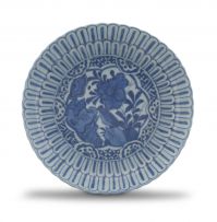 A Chinese blue and white dish, Ming Dynasty, 17th century
