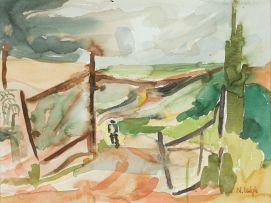 Nicky Leigh; Man Walking on a Country Road