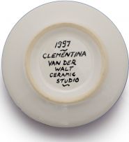 Clementina van der Walt; Africa Café, part dinner service, forty-six pieces