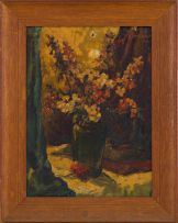 Otto Klar; Vase of Flowers, two