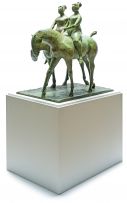 Olivia Musgrave; Two Figures on Horseback