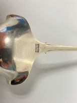 A Georg Jensen 'Lily of the Valley' pattern silver sauce ladle, 1930-1933