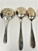 Three American silver spoons, S. Kierk & Son, .925 sterling