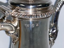 A George III silver coffee pot, Fuller White, London, 1760