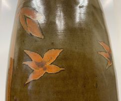 Tim Morris; Bamboo Decorated Floor Vase