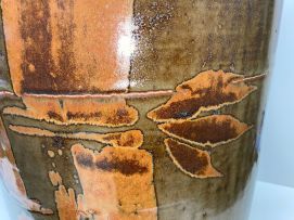 Tim Morris; Bamboo Decorated Floor Vase