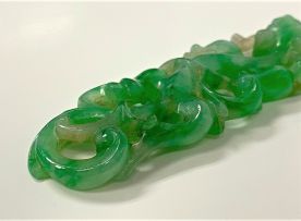 A Chinese jade carving of a chilong, Qing Dynasty, 19th century