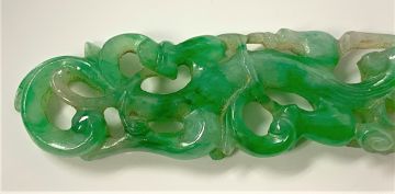 A Chinese jade carving of a chilong, Qing Dynasty, 19th century