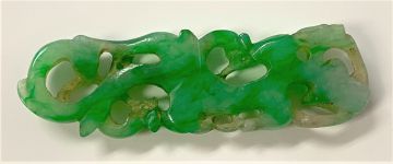 A Chinese jade carving of a chilong, Qing Dynasty, 19th century