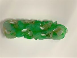 A Chinese jade carving of a chilong, Qing Dynasty, 19th century