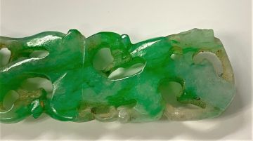 A Chinese jade carving of a chilong, Qing Dynasty, 19th century