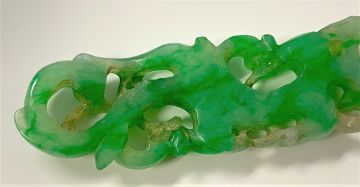 A Chinese jade carving of a chilong, Qing Dynasty, 19th century