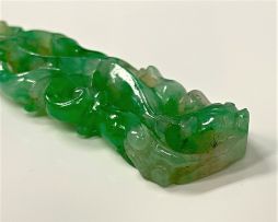 A Chinese jade carving of a chilong, Qing Dynasty, 19th century