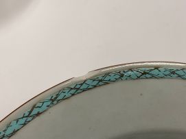 A set of nine Chinese famille-rose plates, Qing Dynasty, Qianlong period, 1736-1795
