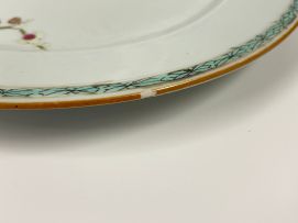 A set of five Chinese famille-rose plates, Qing Dynasty, Qianlong period, 1736-1795