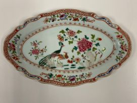 A Chinese famille-rose dish, Qing Dynasty, Qianlong period, 1736-1795