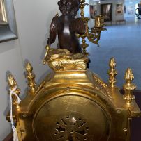 A gilt-metal and bronzed clock garniture, late 19th century