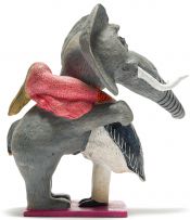 Bonakele (Bonnie) Ntshalintshali; Elephant and Stork Embracing