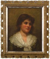 Charles Schoff Parker; Portrait of a Young Woman