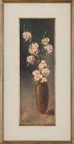 Otto Klar; Vase of Peach Blossoms