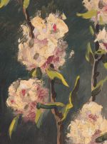 Otto Klar; Vase of Peach Blossoms