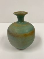 Marietjie van der Merwe; Green-glazed Vase