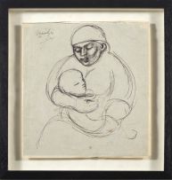 Johannes Meintjes; Mother and Child; A Group of Figures, two