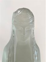 A René Lalique ‘Source de la Fontaine, Mélite’ moulded and frosted glass figure, designed 29 April 1924